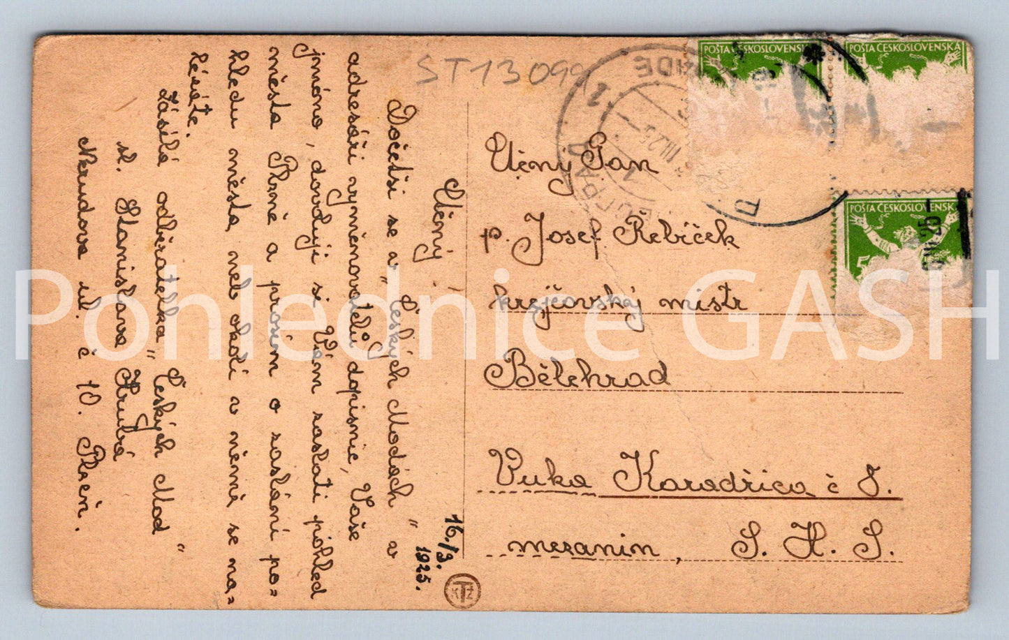 Pohlednice PLZEŇ (ST13099)