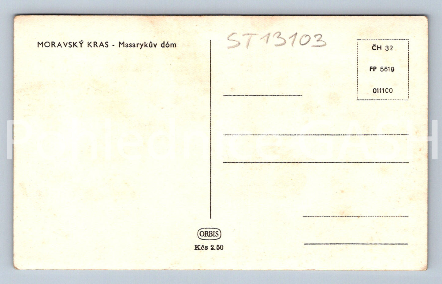 Pohlednice MORAVSKÝ KRAS (ST13103)