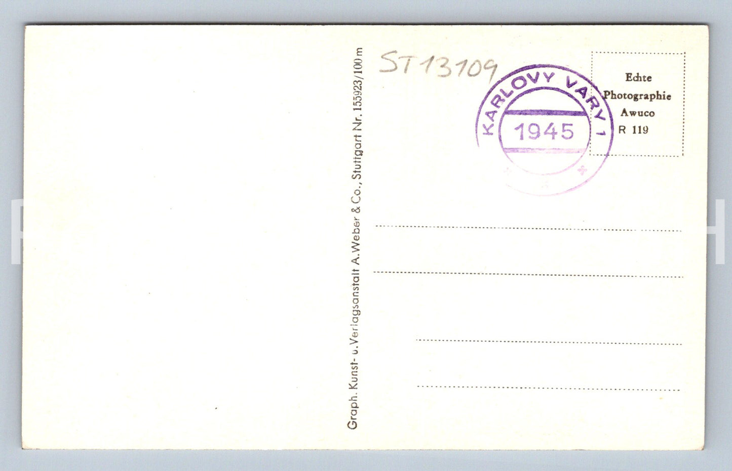 Pohlednice KARLOVY VARY (ST13109)