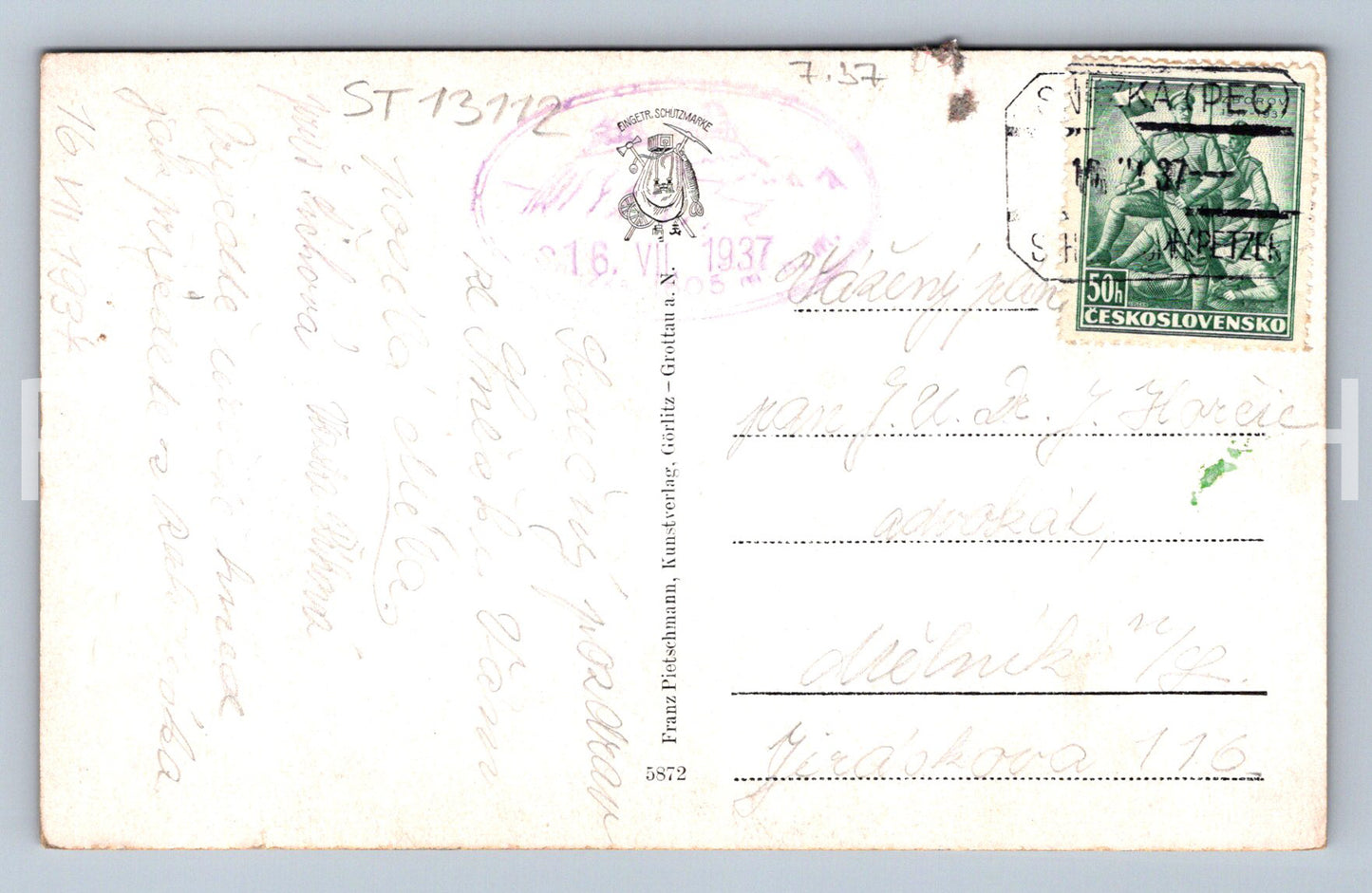 Pohlednice RIESENGEBIRGE (ST13112)