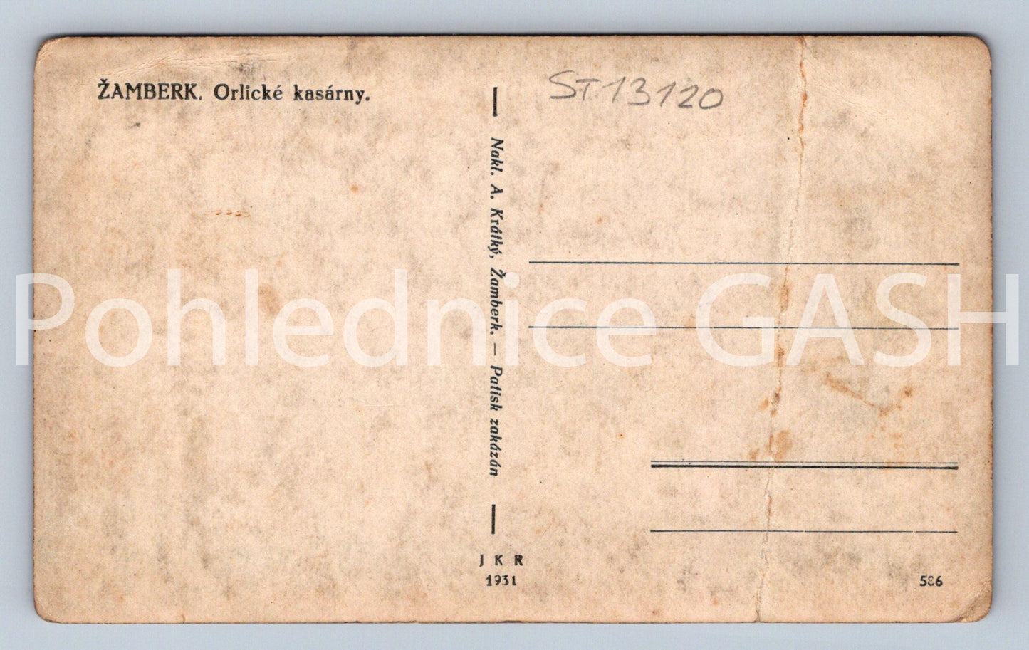Pohlednice ŽAMBERK (ST13120)