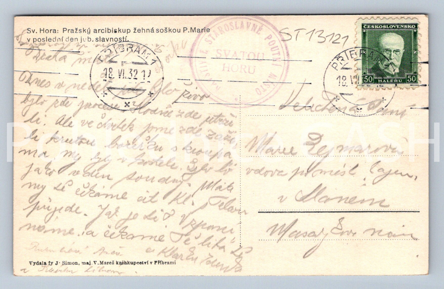 Pohlednice SVATÁ HORA (ST13121)