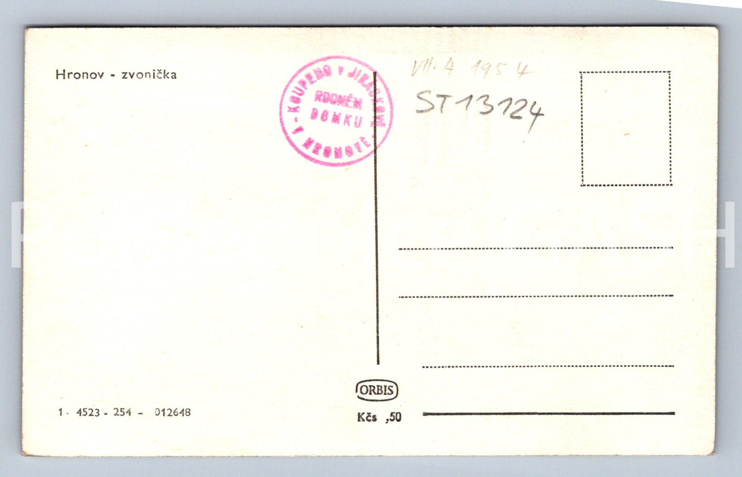 Pohlednice HRONOV (ST13124)