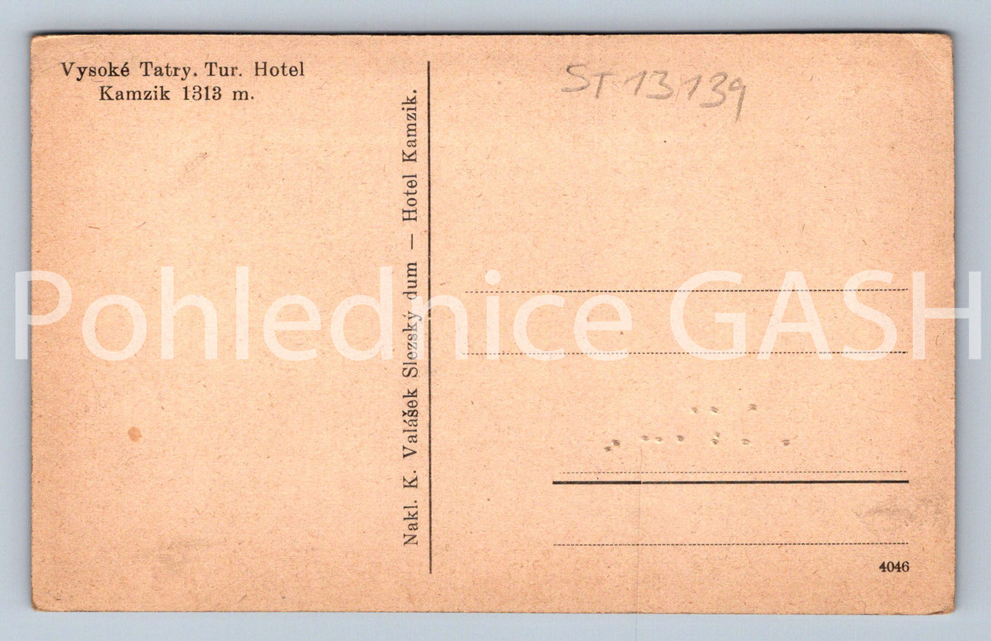 Pohlednice VYSOKÉ TATRY (ST13139)