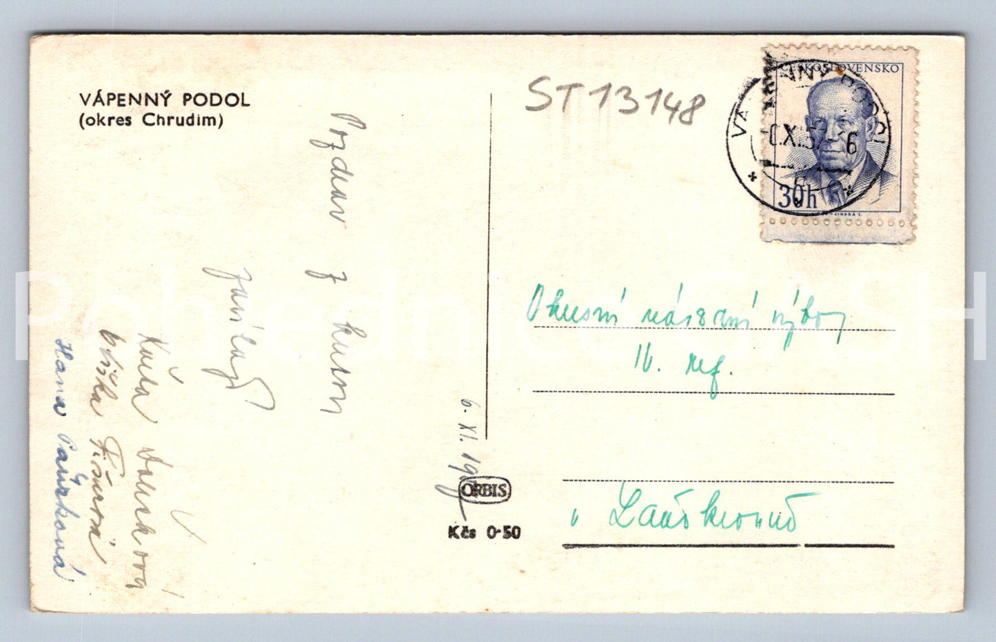 Pohlednice VÁPENNÝ PODOL (ST13148)