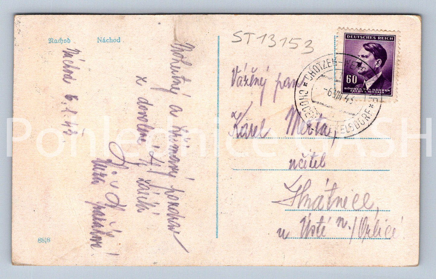 Pohlednice NÁCHOD (ST13153)