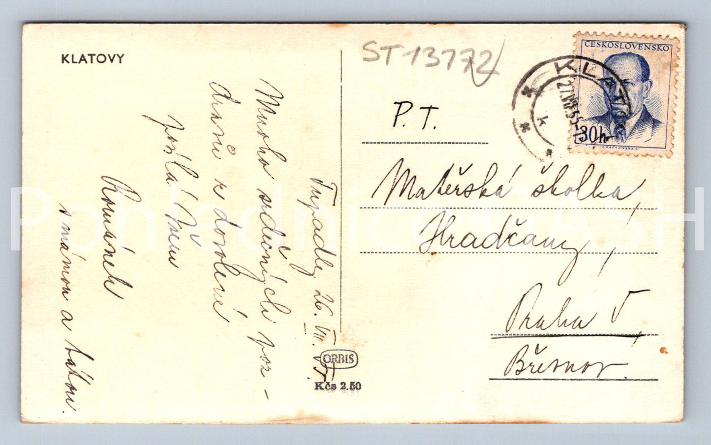 Pohlednice KLATOVY (ST13172)