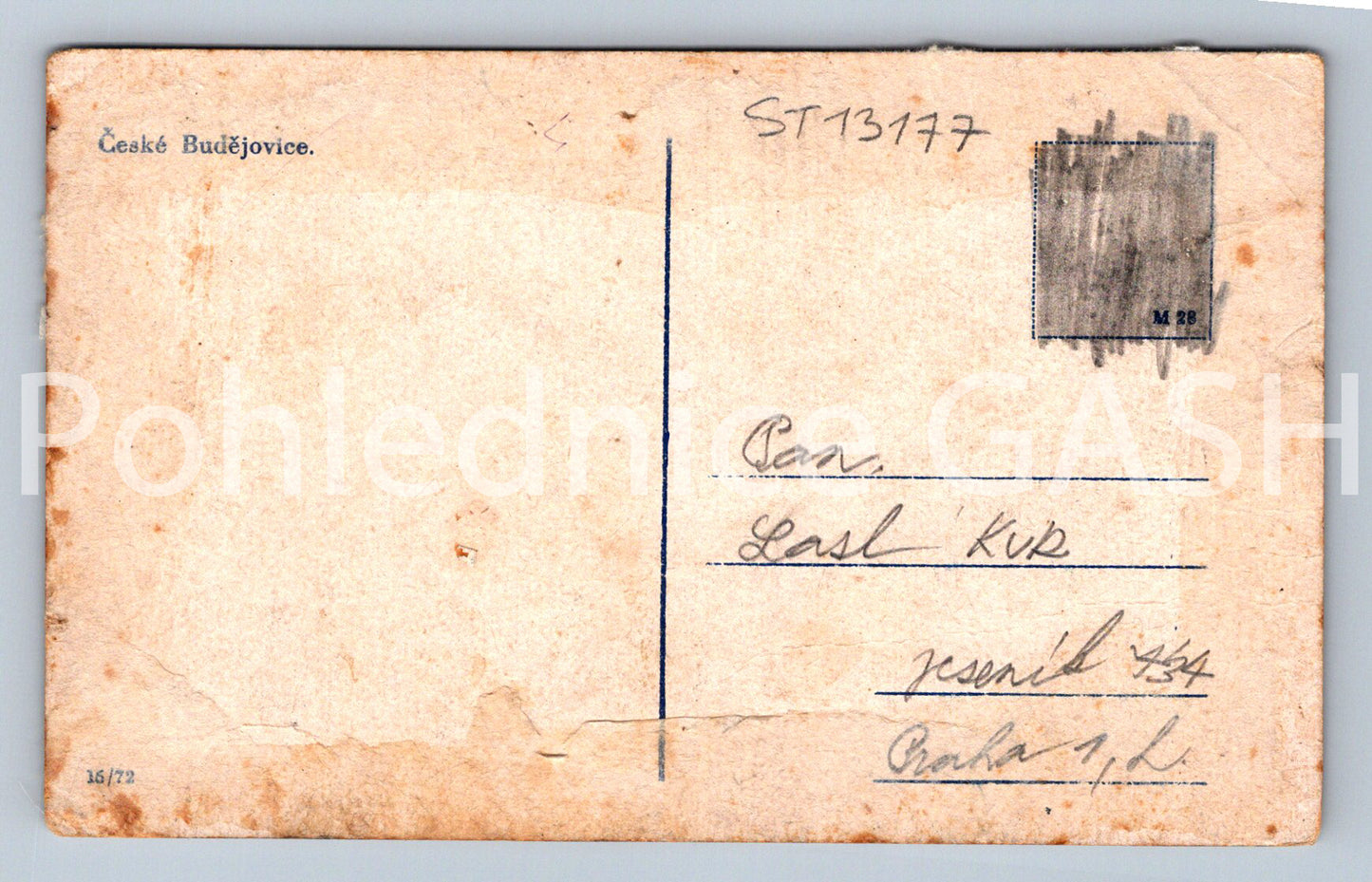 Pohlednice ČESKÉ BUDĚJOVICE (ST13177)