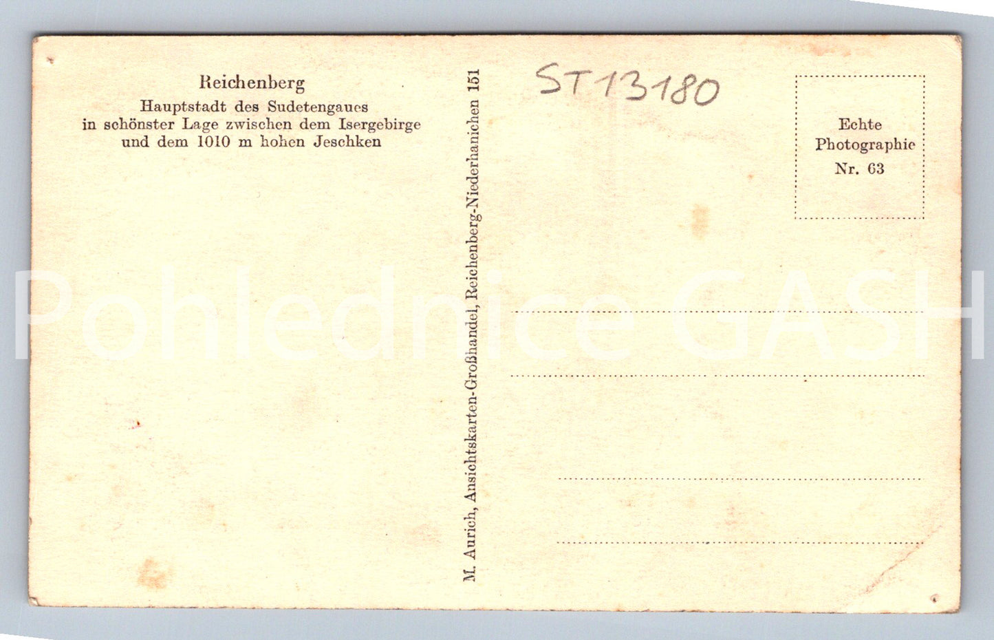 Pohlednice JEŠTĚD (ST13180)