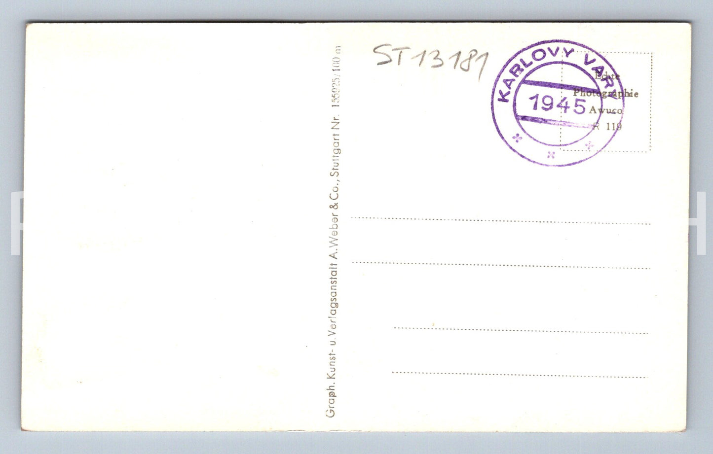 Pohlednice KARLOVY VARY (ST13181)