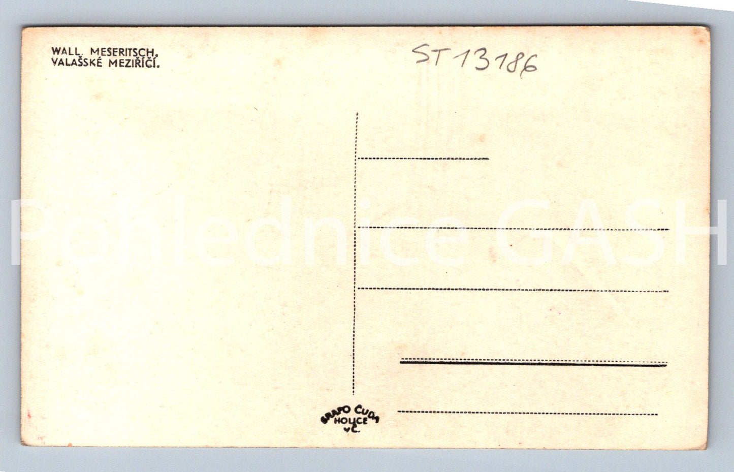 Pohlednice VALAŠSKÉ MEZIŘÍČÍ (ST13186)