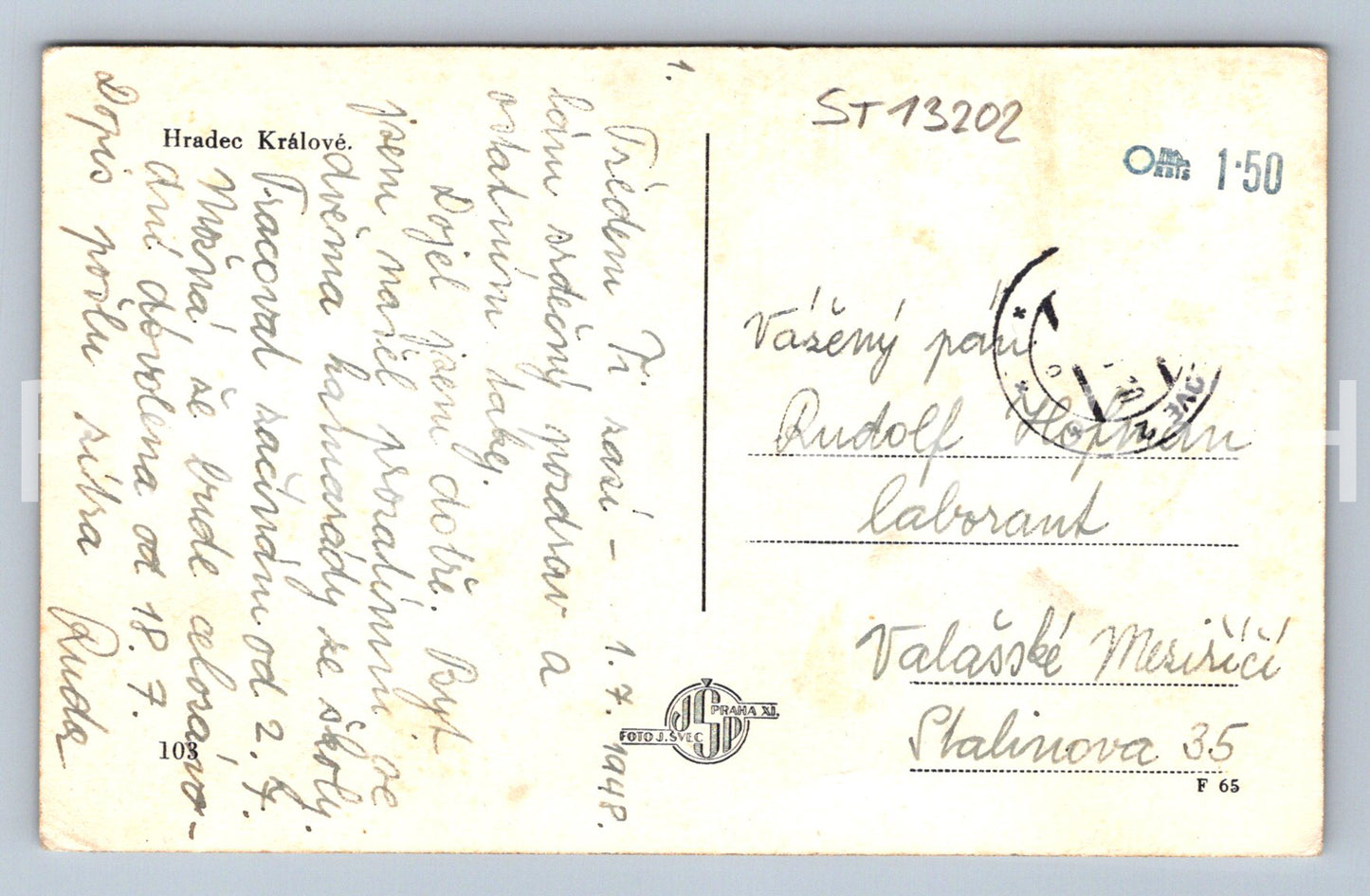 Pohlednice HRADEC KRÁLOVÉ (ST13202)