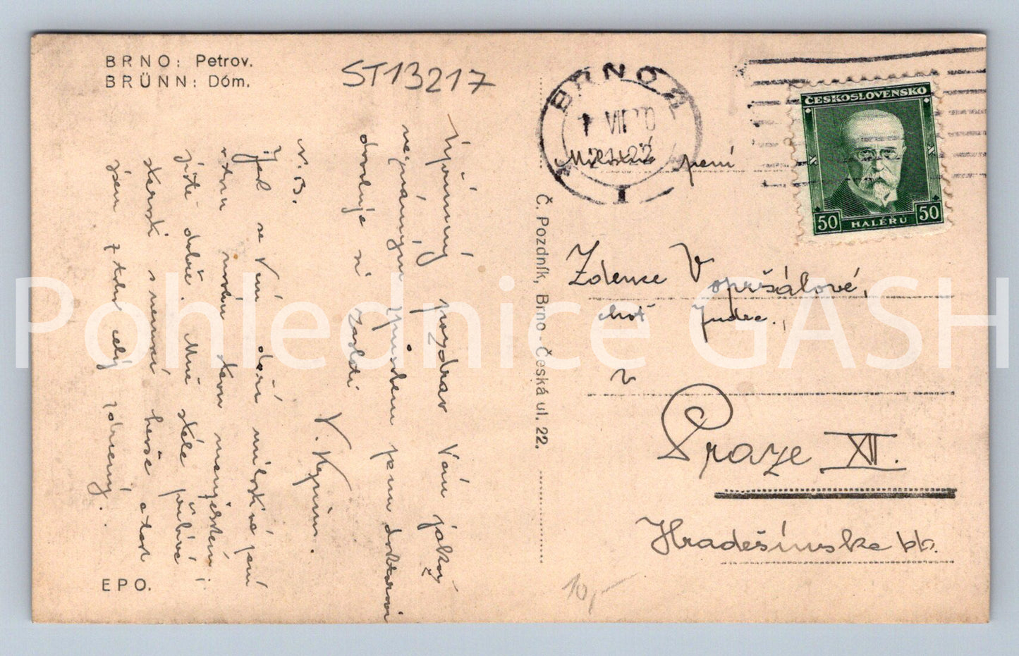 Pohlednice BRNO (ST13217)