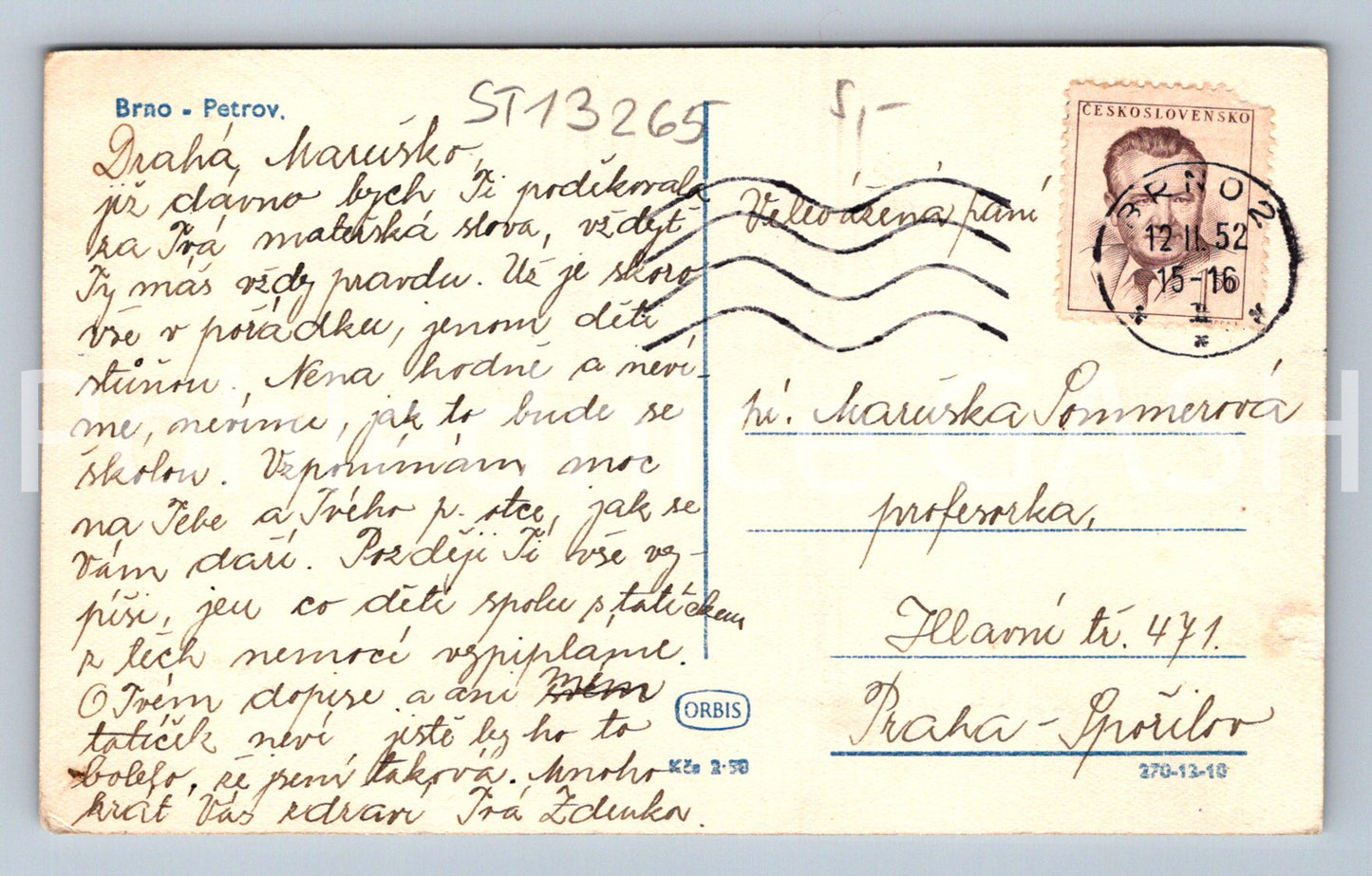 Pohlednice BRNO (ST13265)