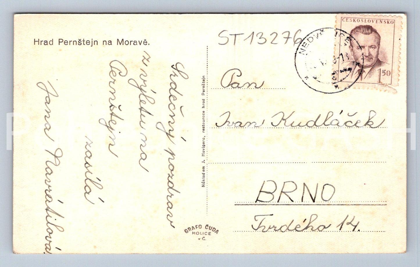 Pohlednice HRAD PERNŠTEJN (ST13276)