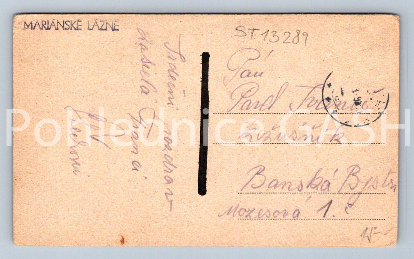 Pohlednice MARIÁNSKÉ LÁZNĚ (ST13289)