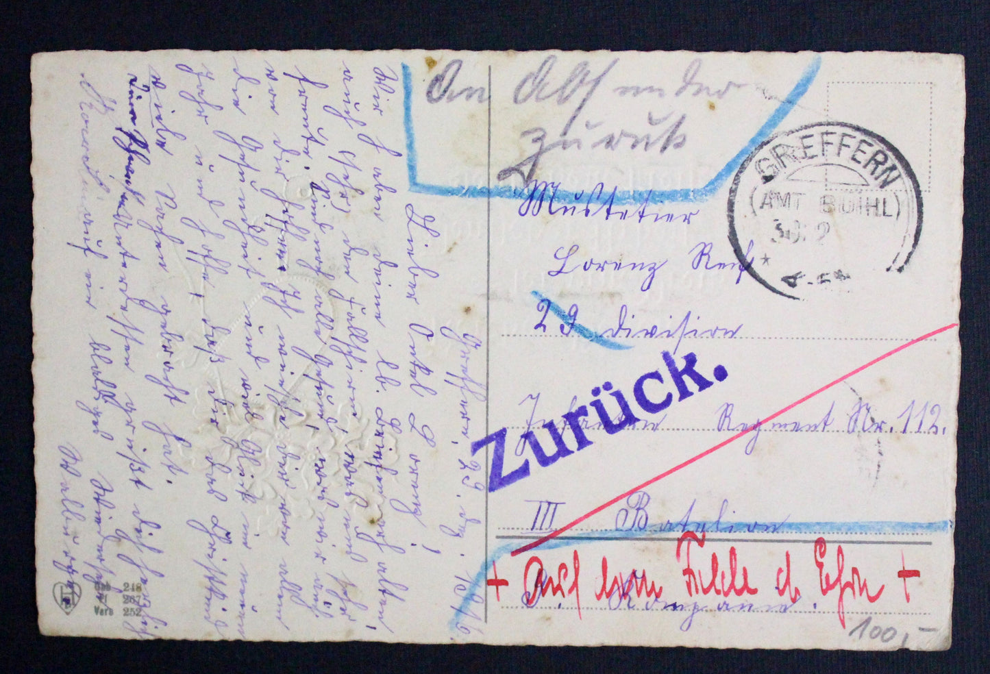 Postkarte stará pohlednice REICHER SEGEN