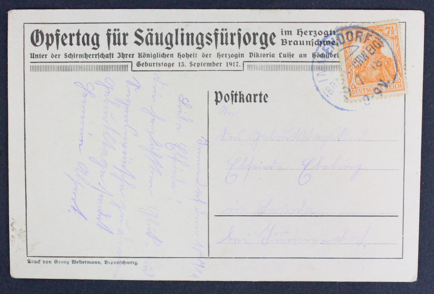 Pohled Postkarte 1917 Rodina
