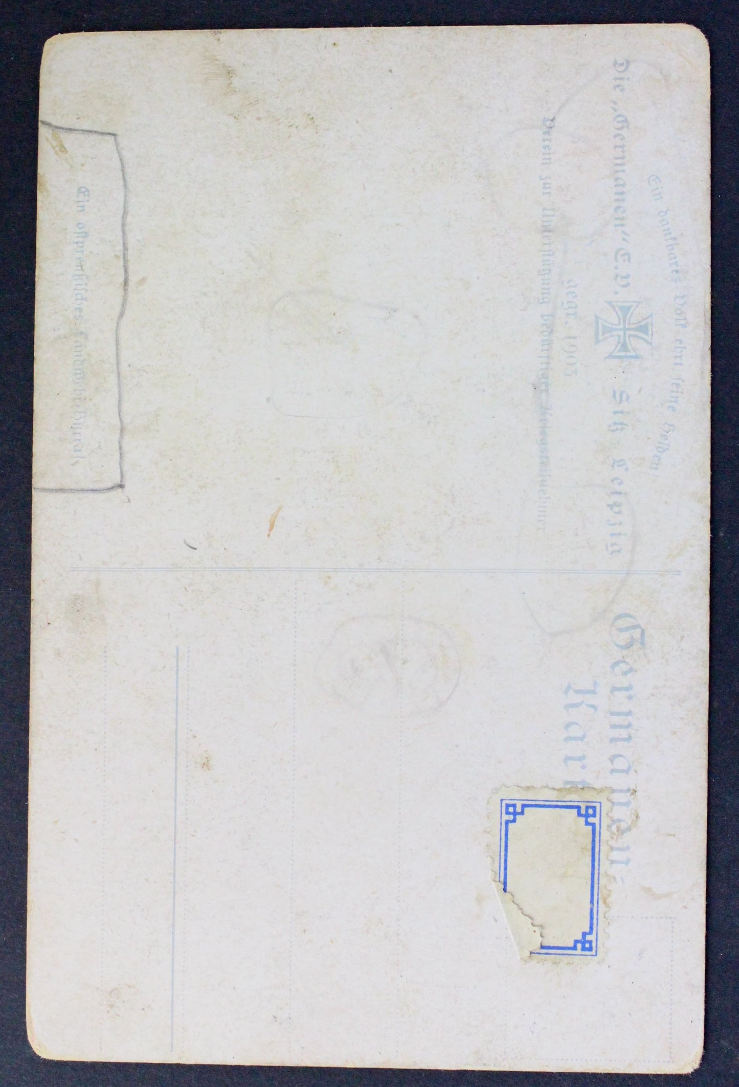 Pohlednice Germanen Karte 1903