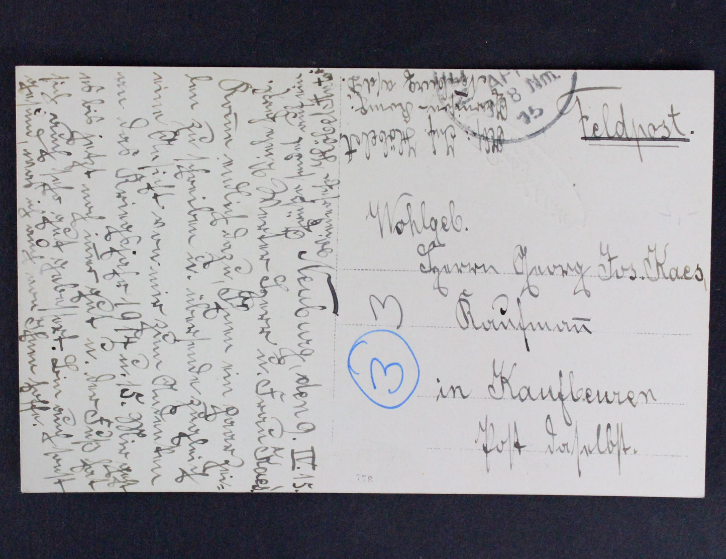Pohlednice Rich. Schlüter postkarte Feldpost