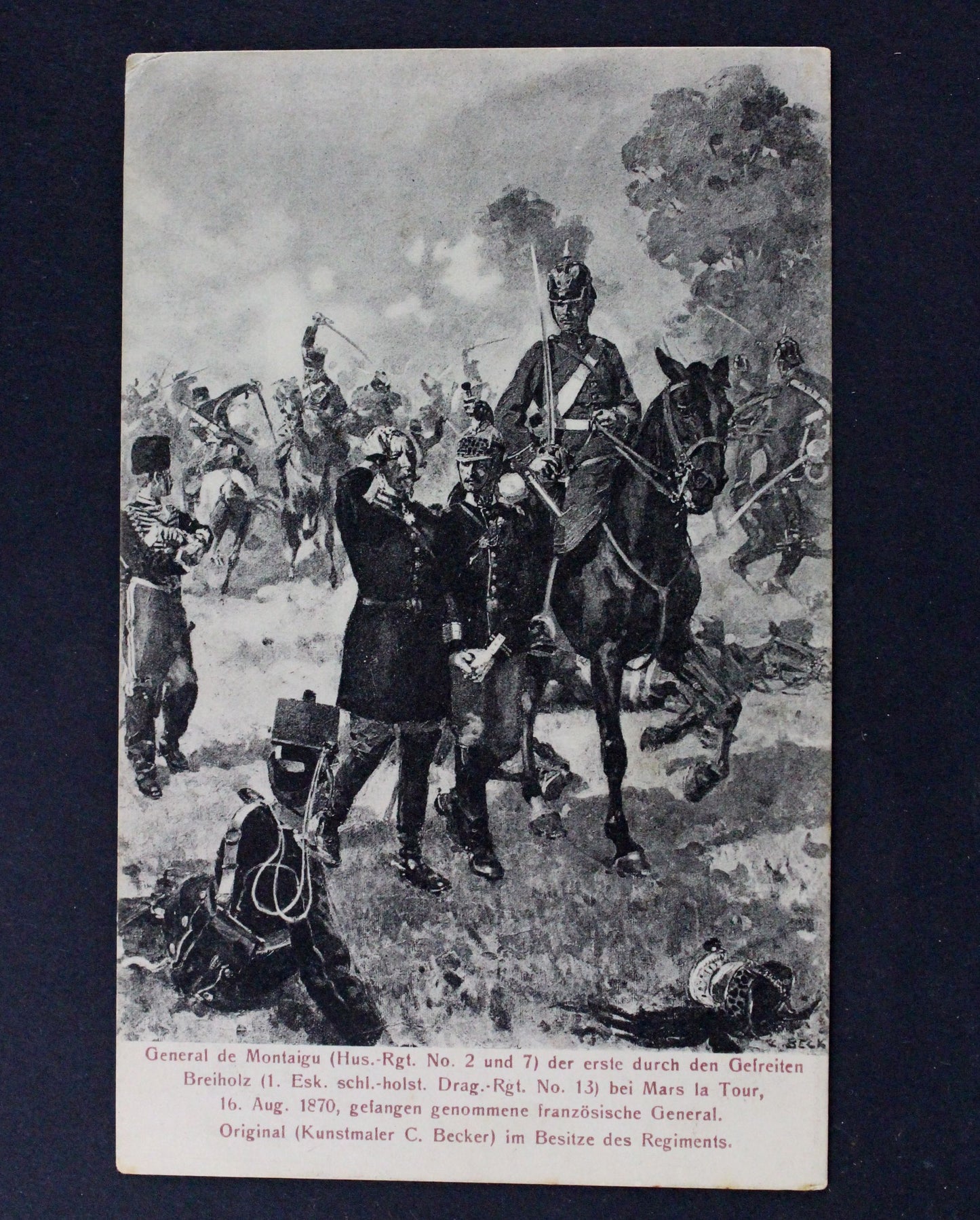 Stará pohlednice General de Montaigu SPICHERN 1915