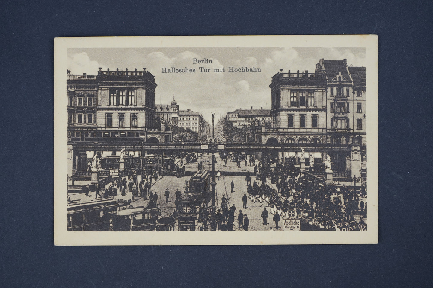 Pohlednice Berlin Hallesches Tor mit Hochbahn
