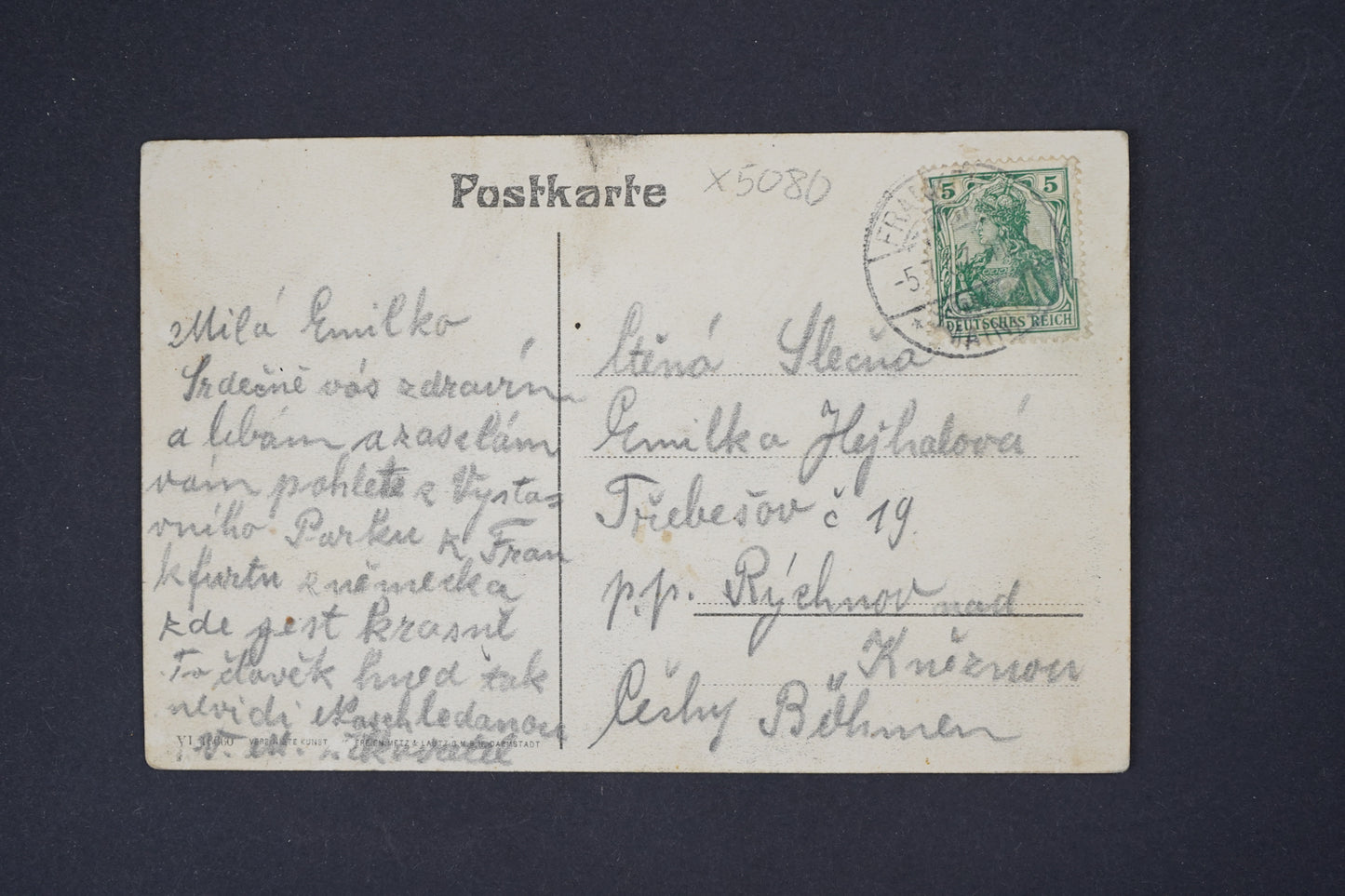 Postcard Frankfurt a. M. Zoological Garden