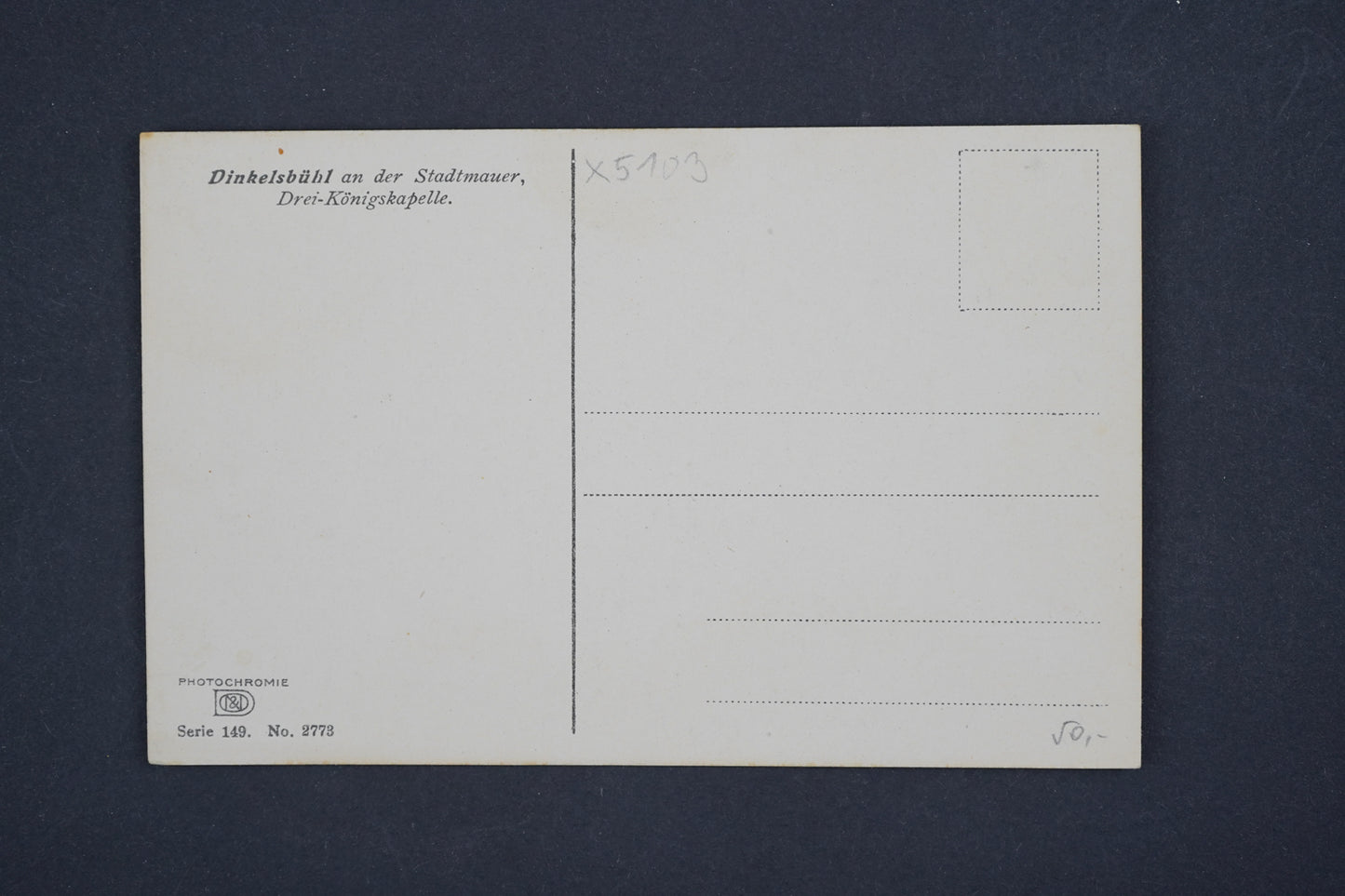 Postcard Drei-Königskapelle Dinkelsbühl