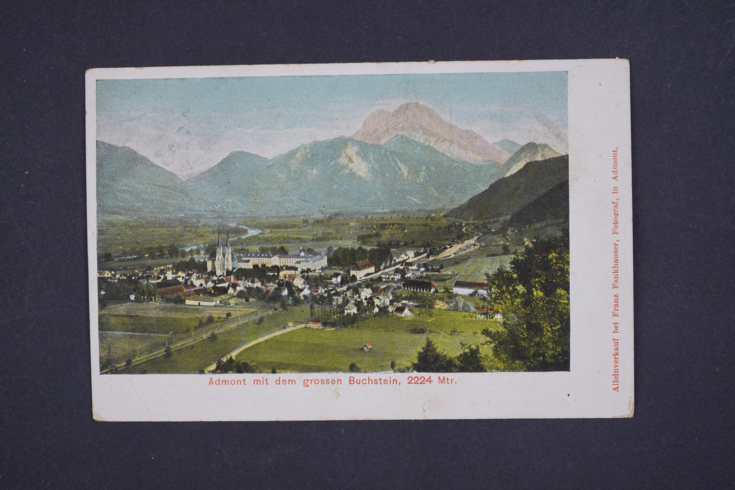 Pohlednice Admont mit dem grossen Buchstein