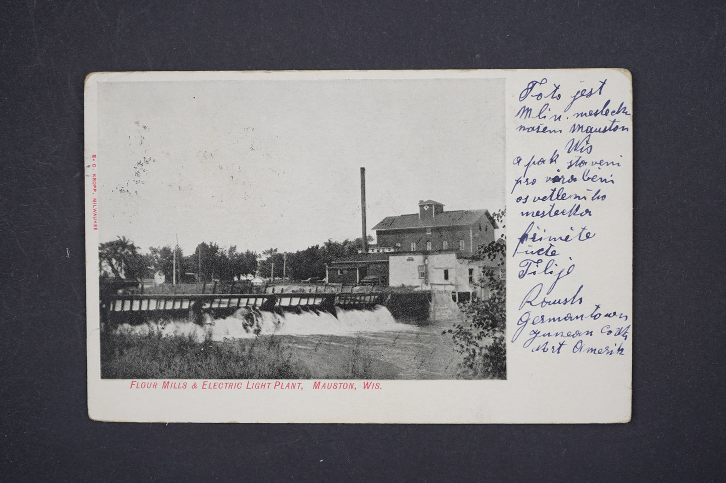 Pohlednice FLOUR MILLS ELECTRIC LIGHT PLANT MAUSTON (x5717)