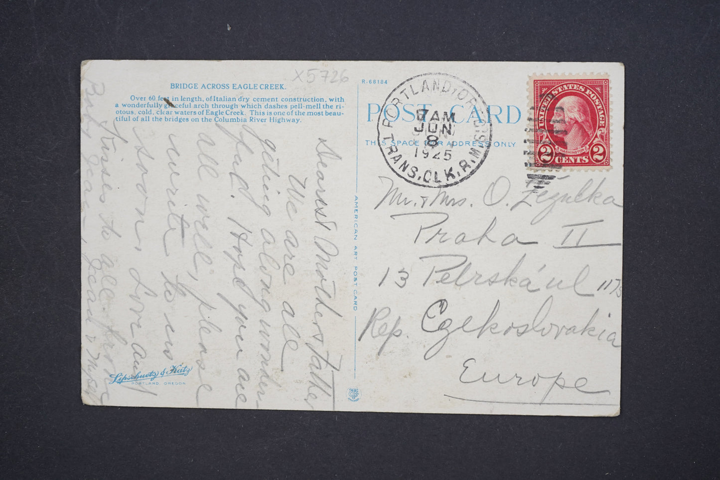 Pohlednice EAGLE CREEK BRIDGE (AMERIKA) (x5726)