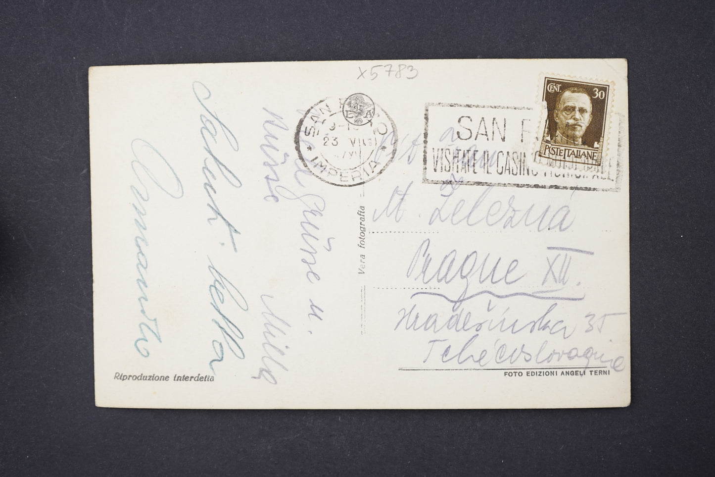 Pohlednice ITALIE S. REMO (x5783)