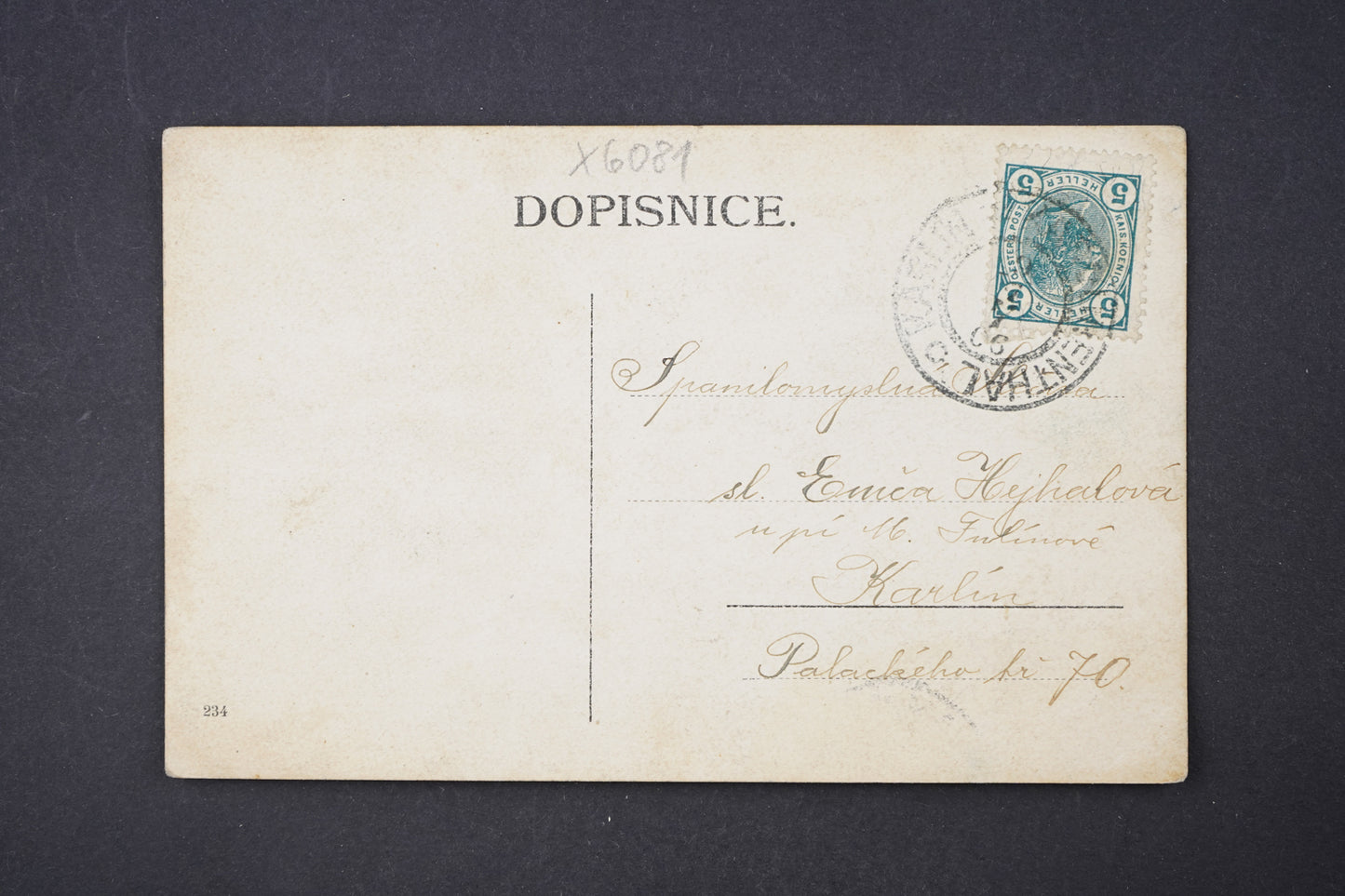 Pohlednice Autoportrét 1906 (x6081)