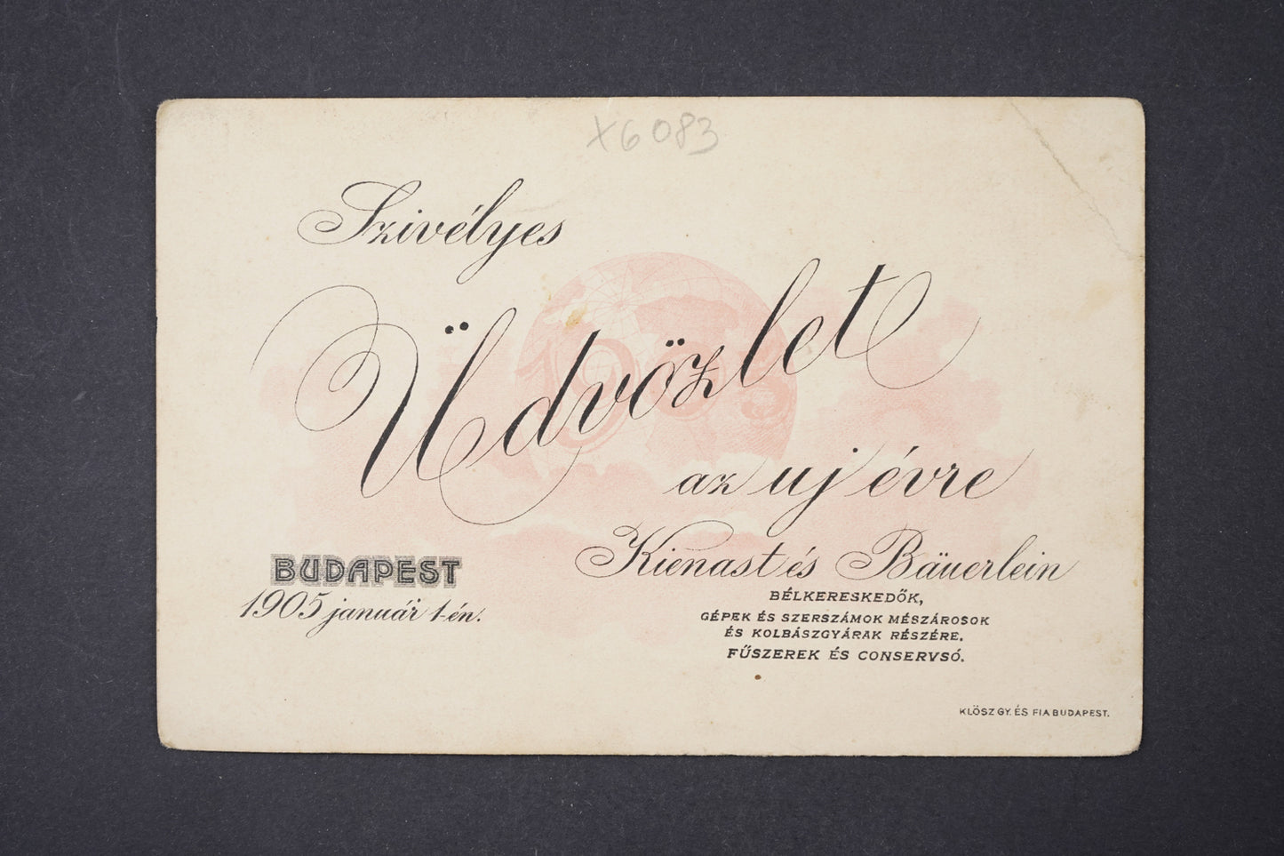 Pohlednice Budapest 1905 (x6083)