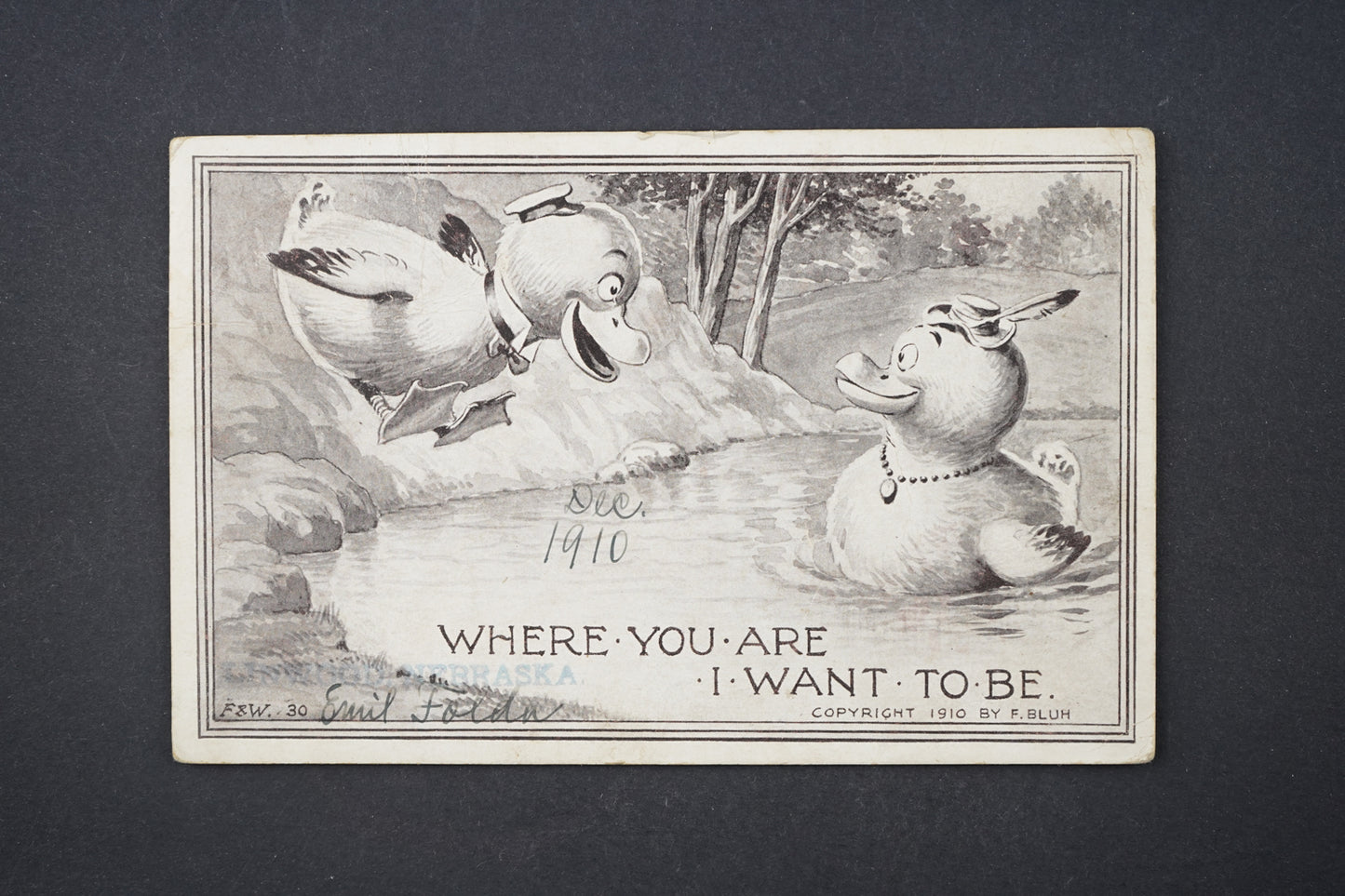 Pohlednice Where you are. I want to be Emil Folda (x6241)