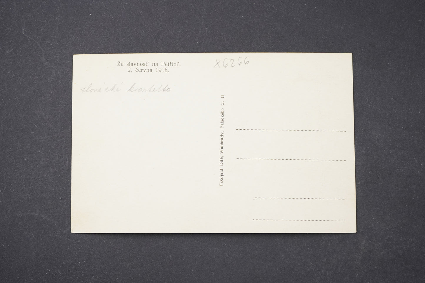 Postcard From the festivities on Petřín Hill on June 2, 1918 (x6266)