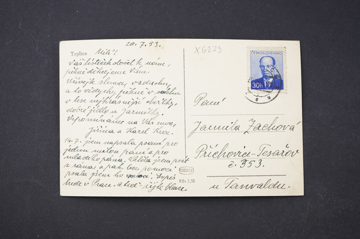 Postcard Teplice (x6273)