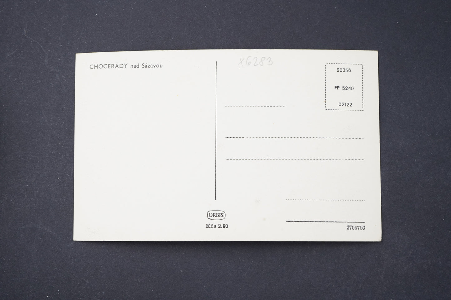 Postcard Chocerady nad Sázavou (x6283)