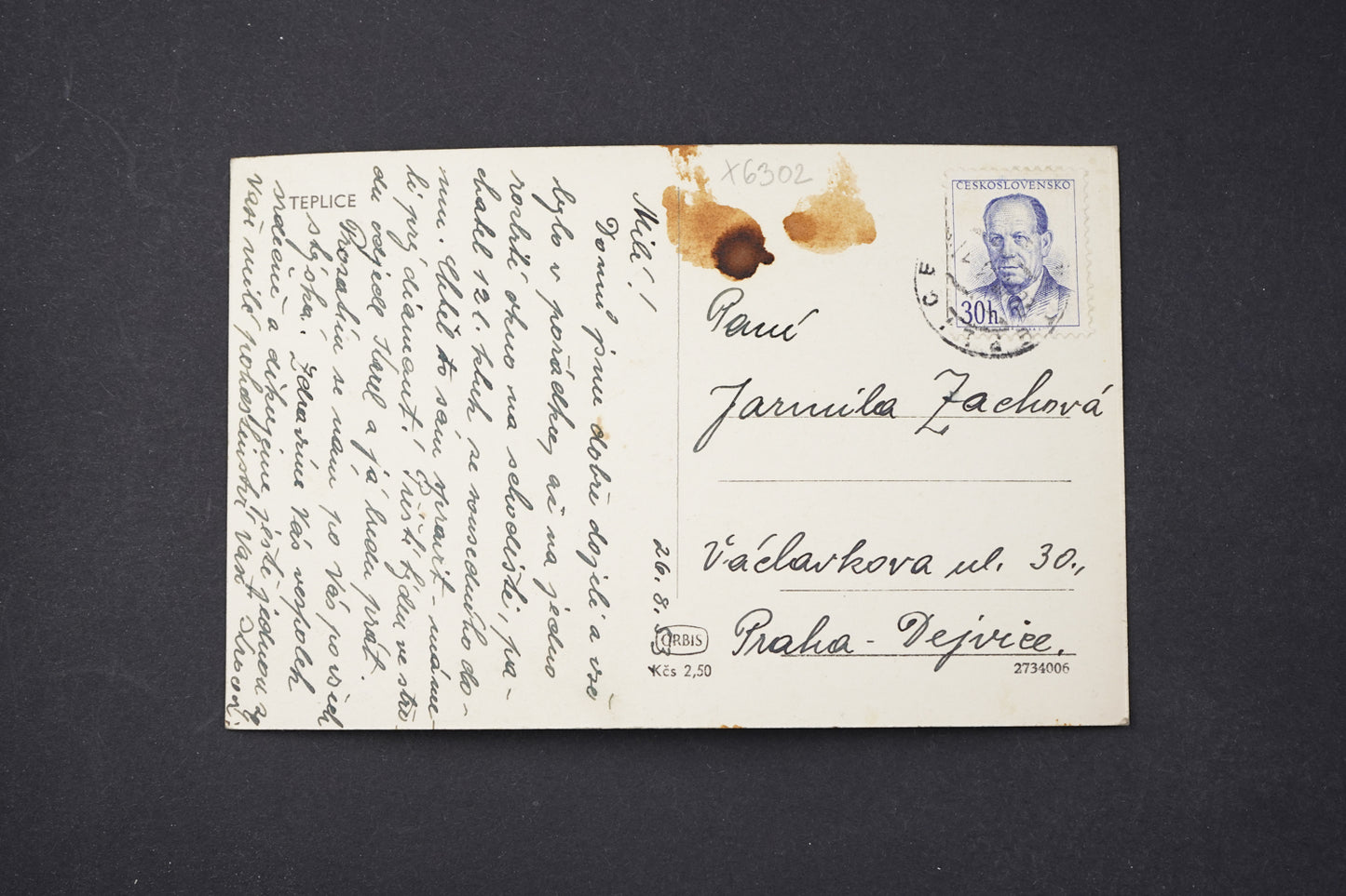 Postcard TEPLICE (x6302)