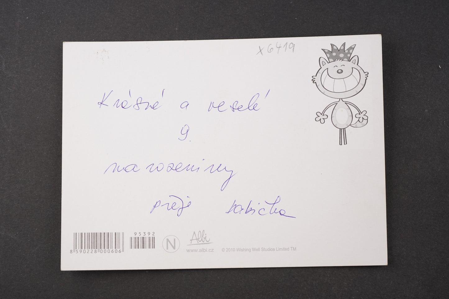Pohlednice Měnící se narozeninová karta (x6419)