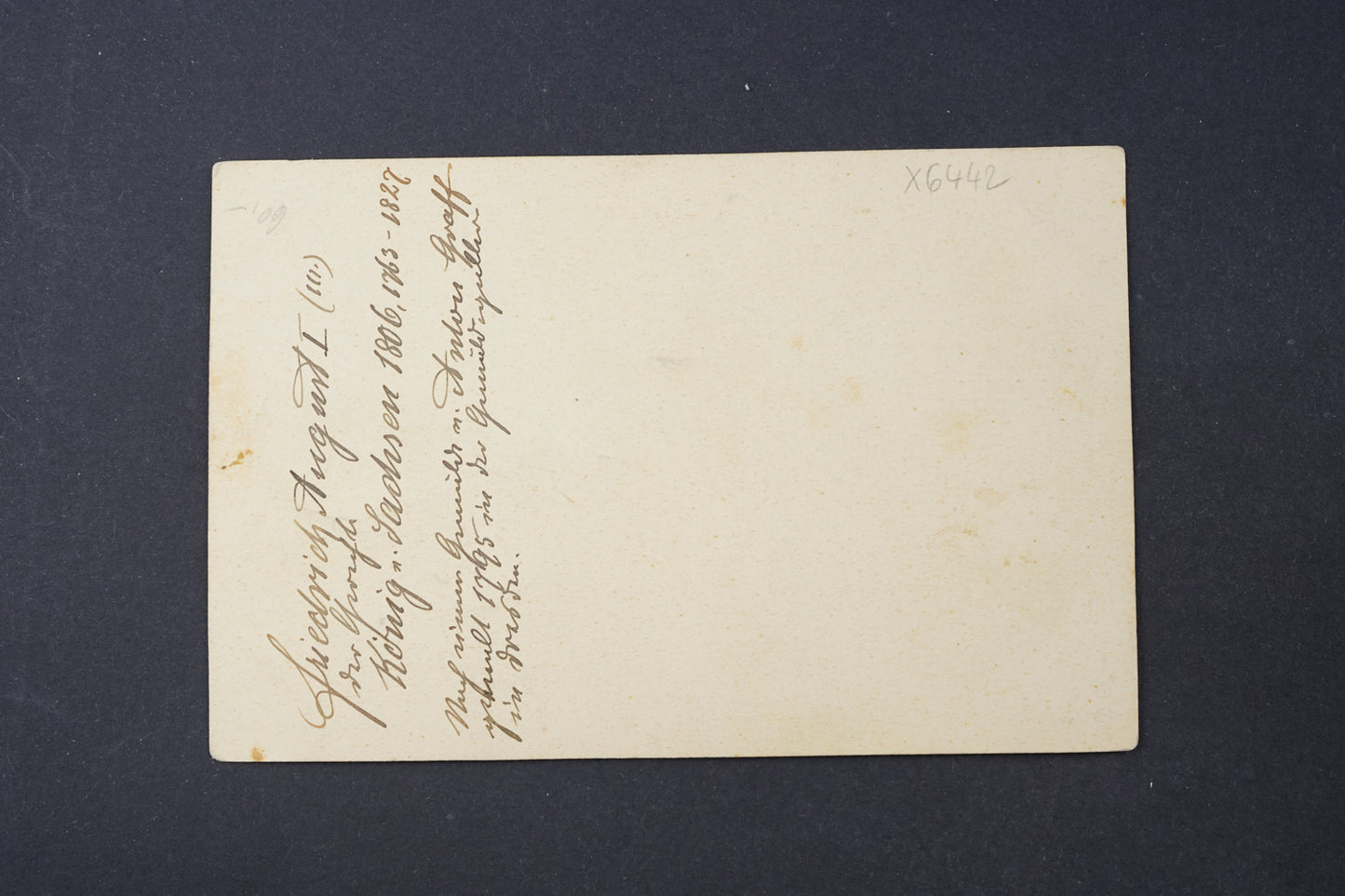 Pohlednice Fridrich August I. (x6442)
