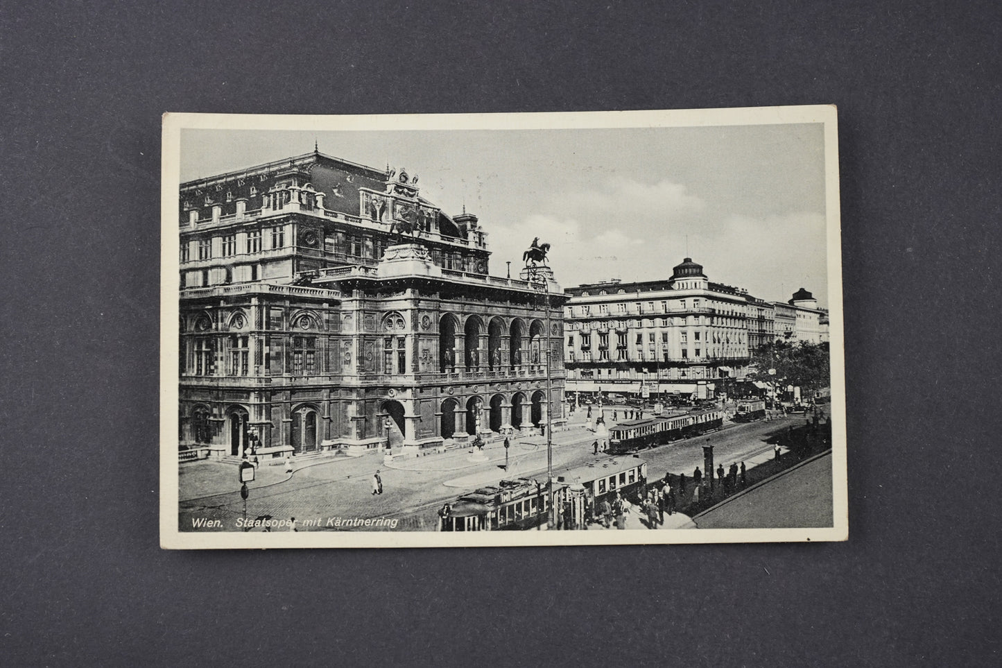 Pohlednice Wien, Staatsoper mit Kärntnerring (x6576)