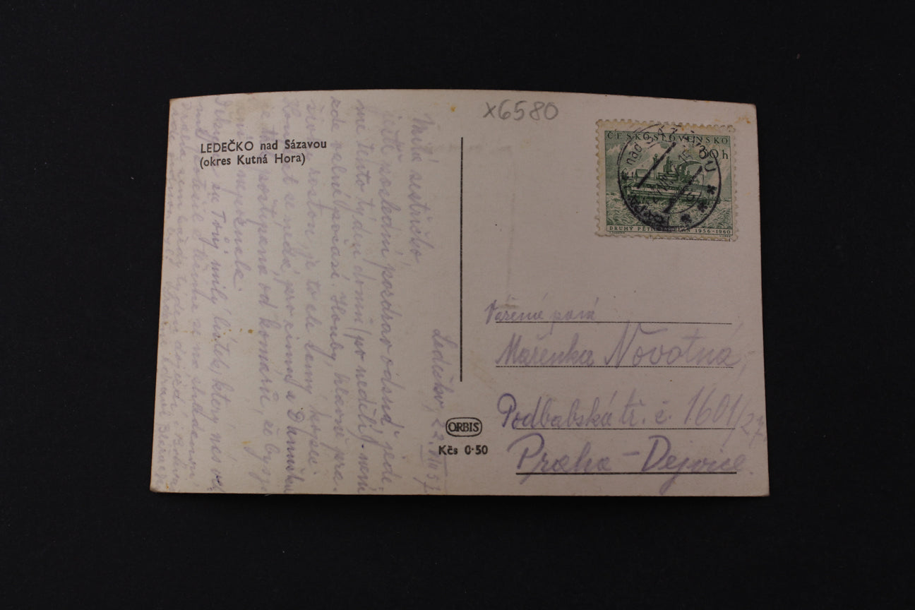 Postcard Ledečko nad Sázavou (Kutná Hora district) (x6580)