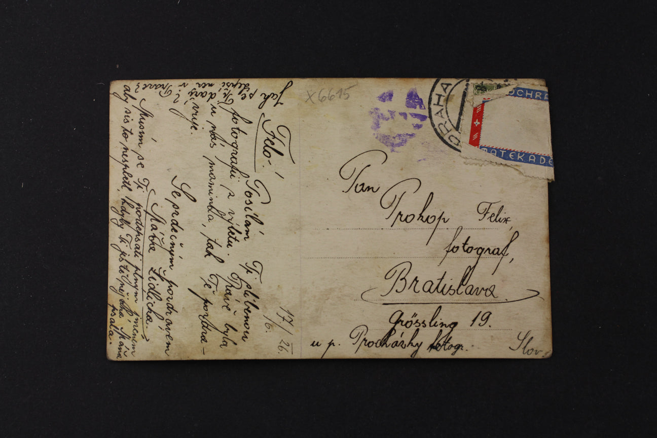 Postcard Pohlenice washing clothes in the stream (x6615)