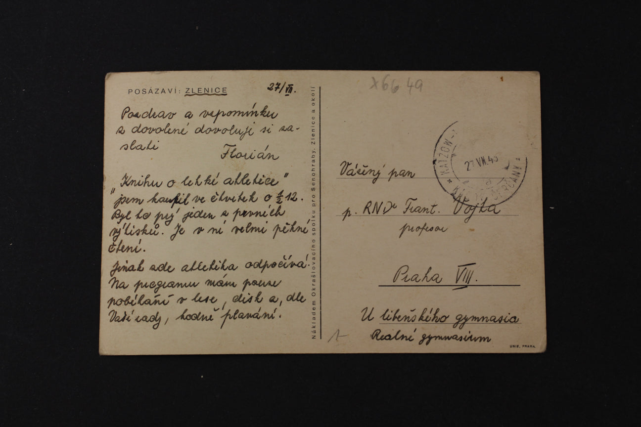 Postcard Posázaví: Zlenice (x6649)