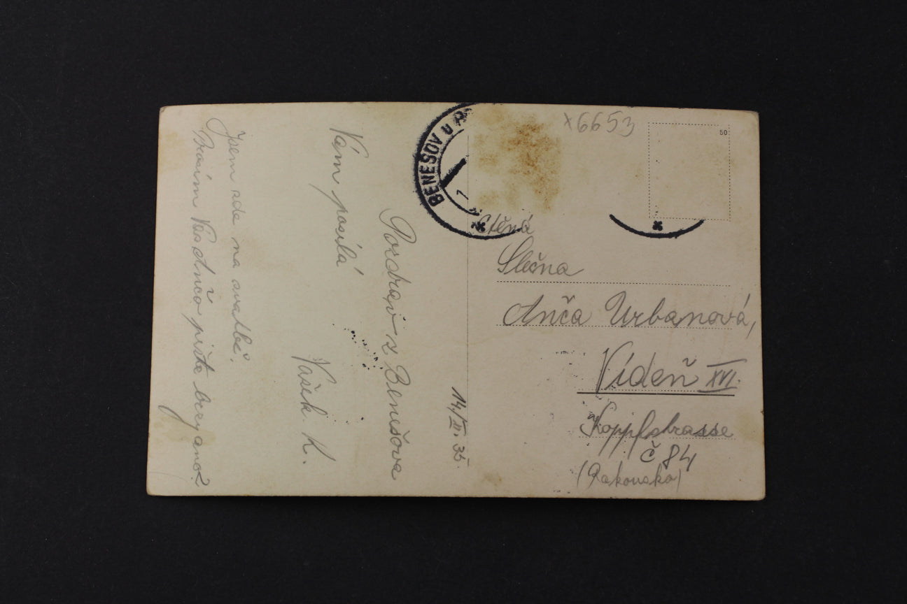 Postcard Benešov near Prague (x6653)