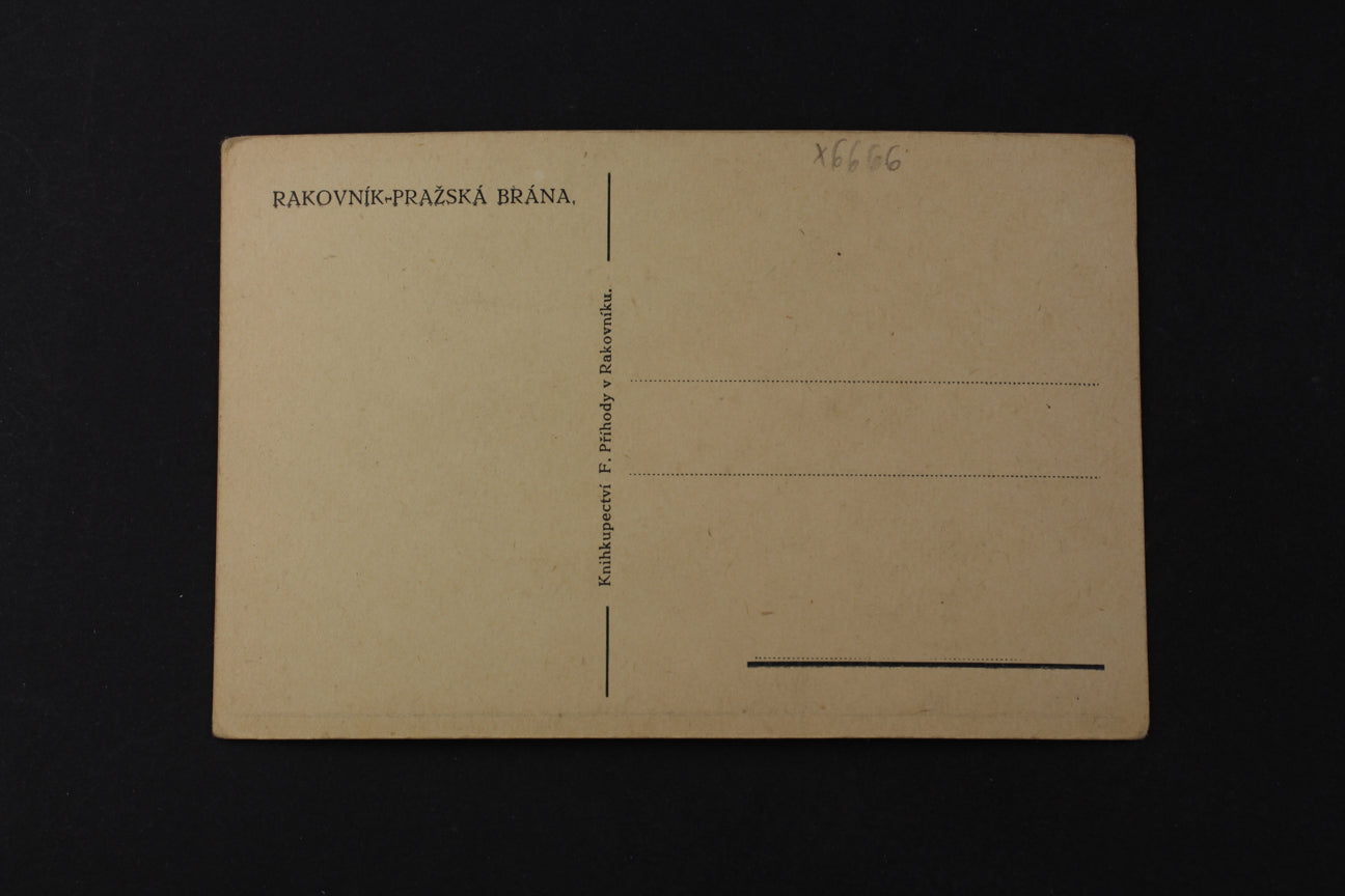 Postcard Rakovník Prague Gate (x6666)
