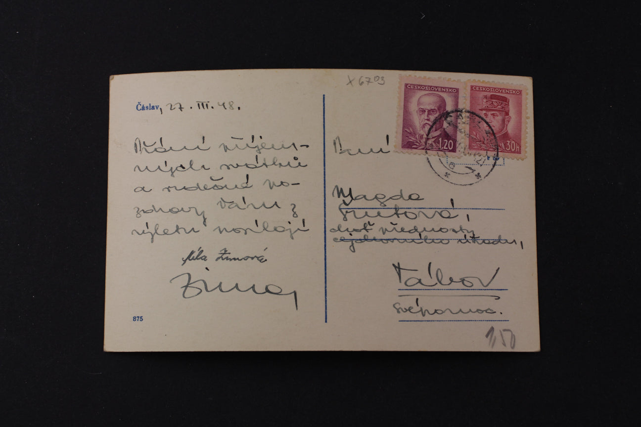 Pohlednice Čáslav Soudní budova (x6703)