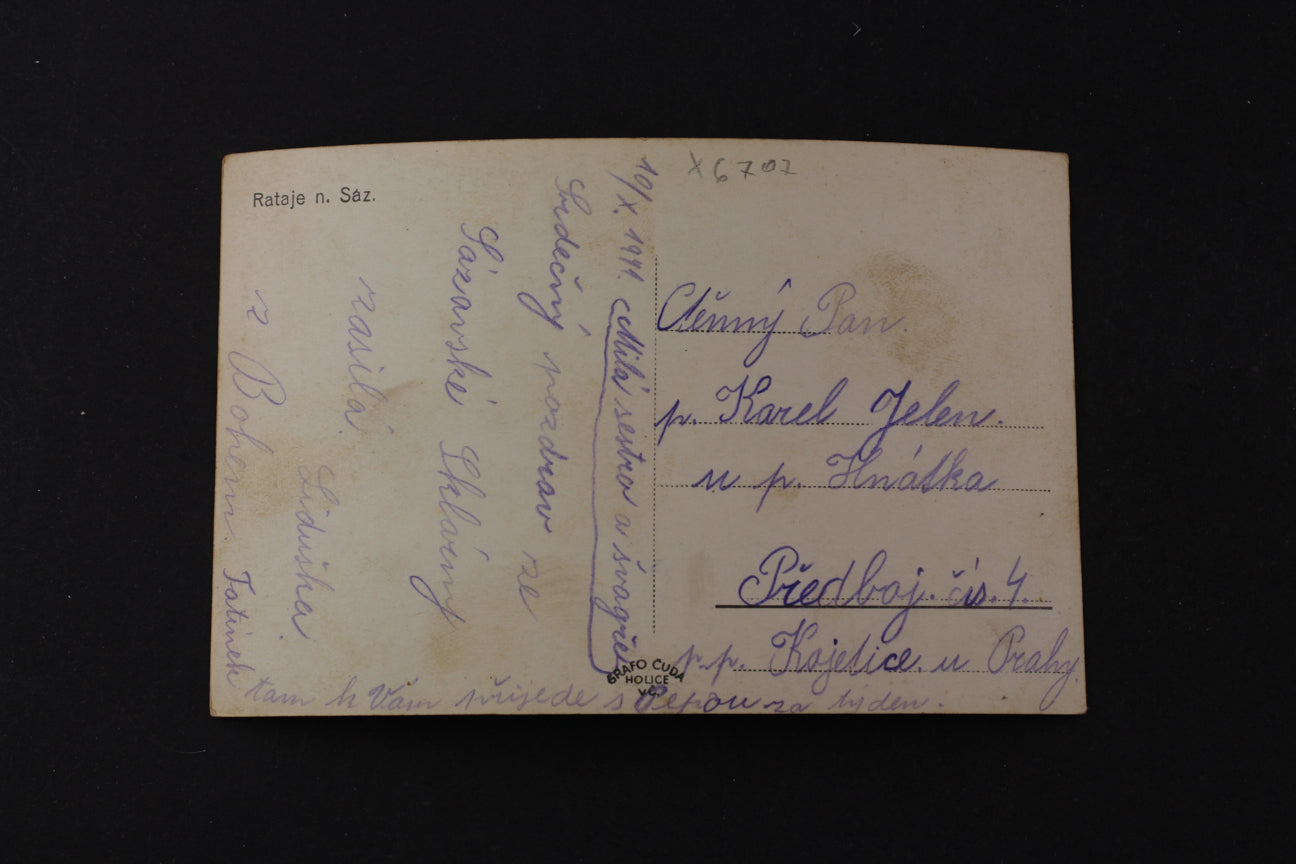 Postcard Rataje n. Sázavou Swimming pool on Ivan (x6707)