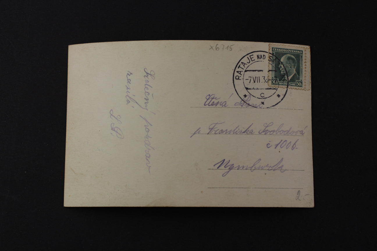 Postcard Rataje n. Sázavou (x6715)